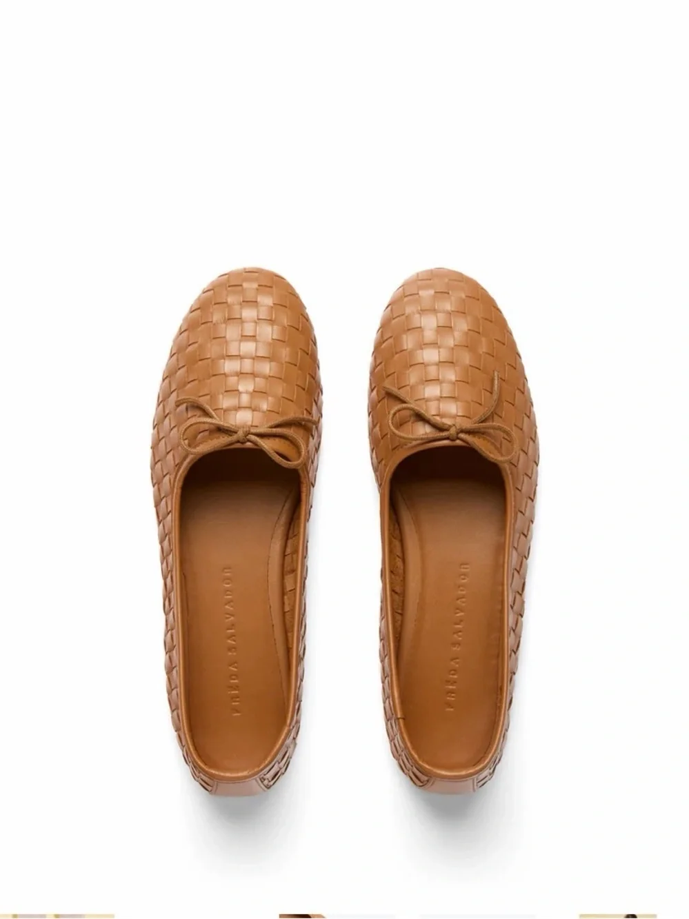 Freda Salvador Roma Cognac Woven Calf - Picture 1 of 9